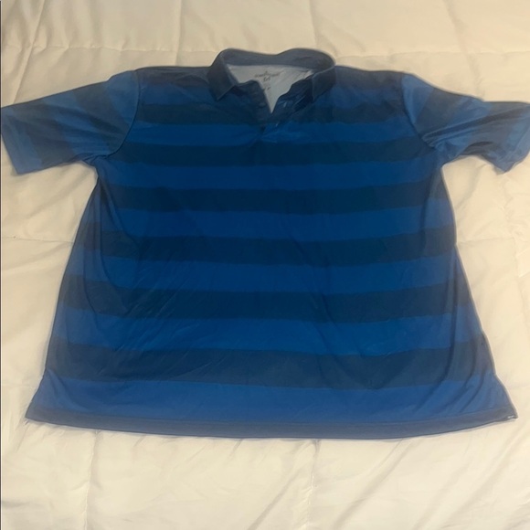 Swinger Men's Blue Striped Polo Shirt size medium - Picture 1 of 5